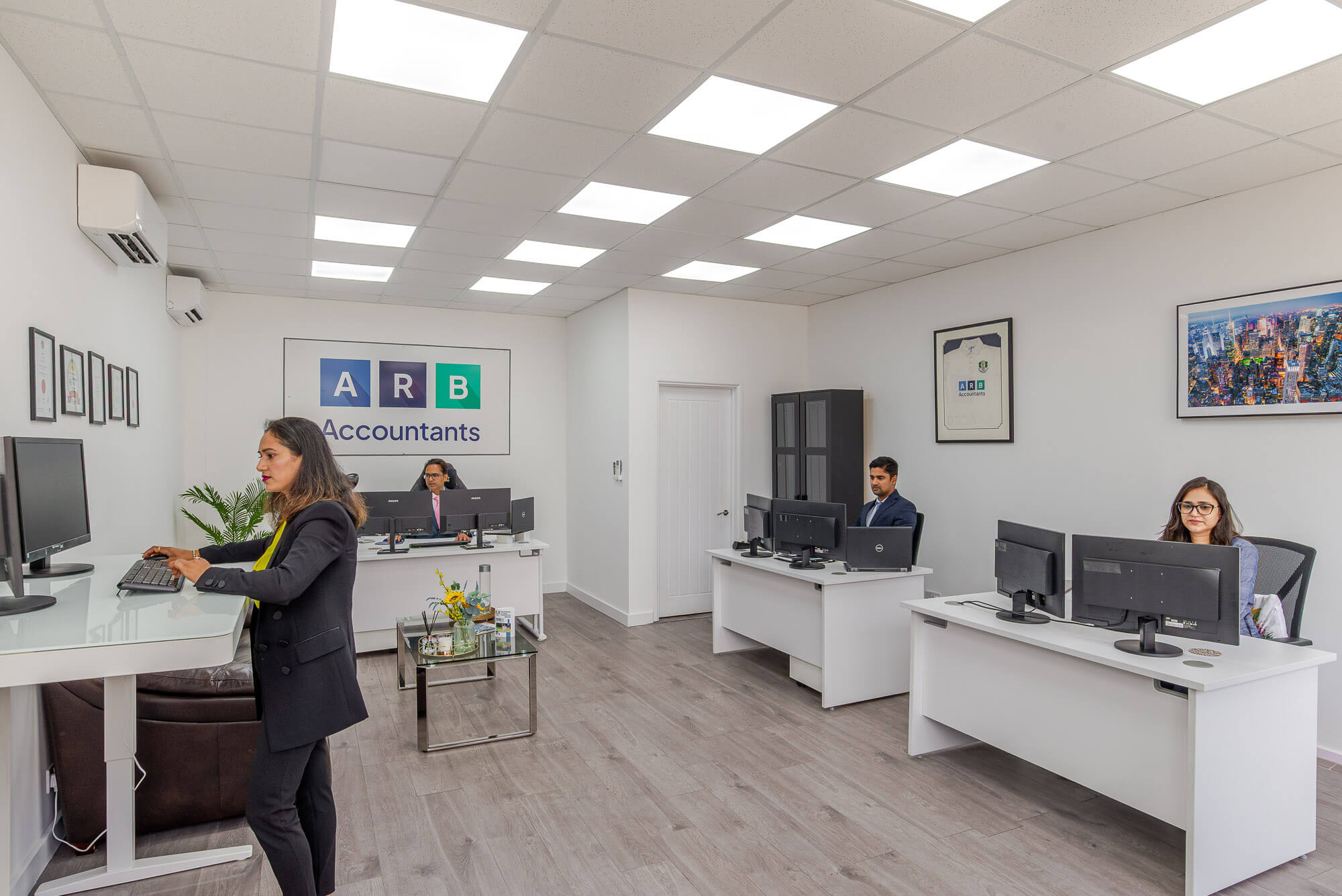 ARB Accountants office with team working at their desks