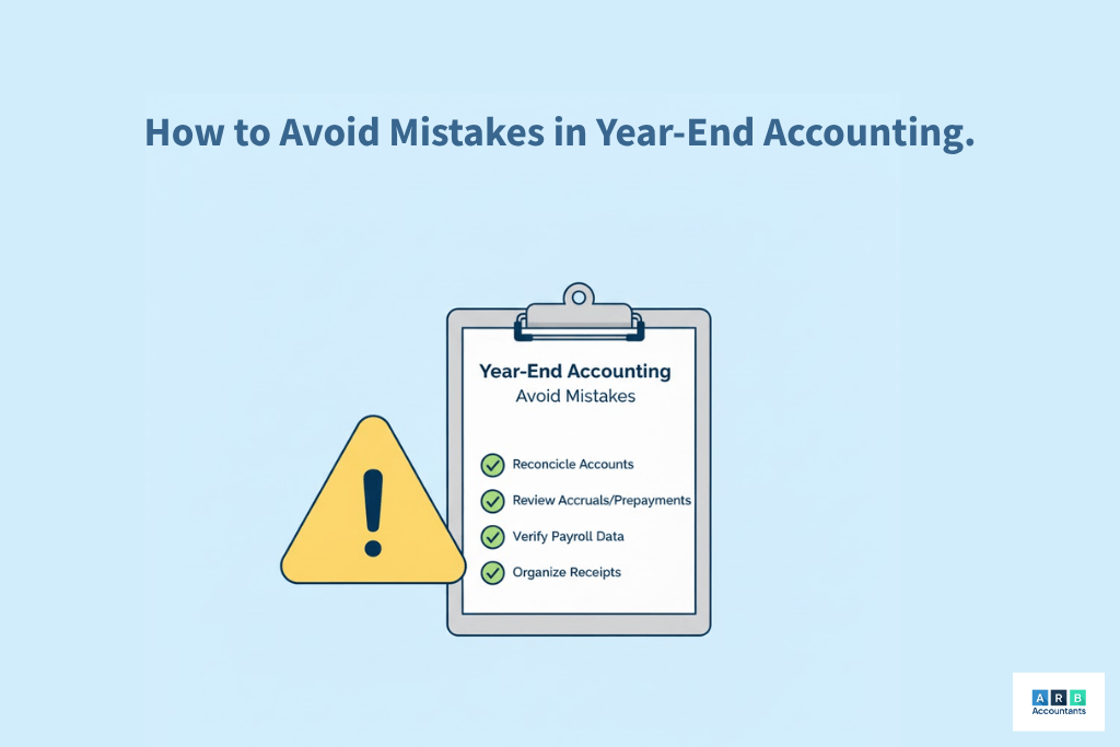 What are the common pitfalls when preparing end of year accounts?