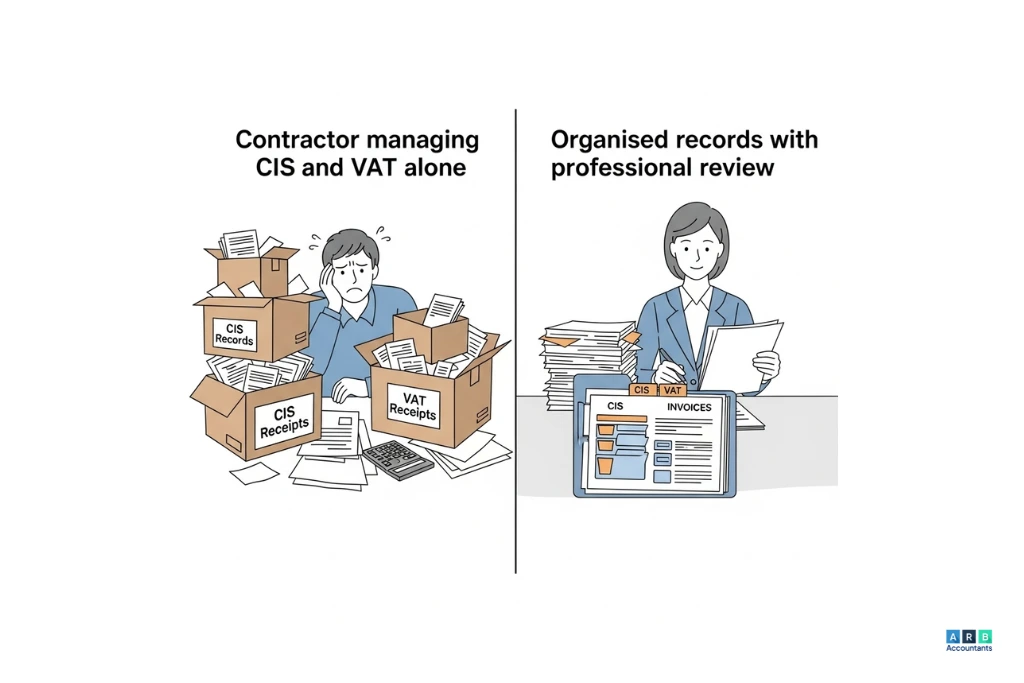 Do contractors need specialist advice for CIS reverse charge compliance?